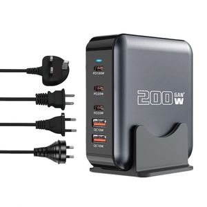 2025 Special Multiple Fast Power Gan Desktop Charger 200w for the Mobile Phone <b>Camera</b> - Product Image 4