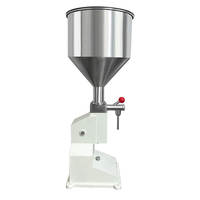Machine de remplissage quantitatif de liquide pneumatique mécanique d'usine, précision 1, trémie en acier inoxydable, machine de remplissage manuelle facile