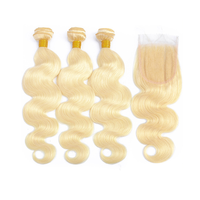 613 Extensions de cheveux humains blondes roux roux-grenat colorées, vente en gros, 100% sans produits chimiques, mèches brutes