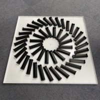 Grille de plafond VAV, diffuseur d'air carré à fentes radiales en spirale
