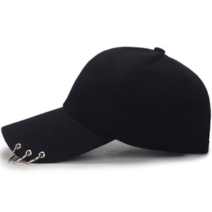Bonés de Beisebol Unissex com Proteção Solar Leve para Primavera e Verão, com Argola Decorativa, Estilo Casual e Viseira - Product Image 3