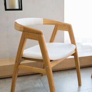 BAMBKIN Modern Cafe <strong>Bamboo</strong> Arm <strong>Chair</strong> with Adjustable Height Durable Furniture for Home Office Outdoor Living Room or Hotel Use - Product Image 2