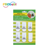 Probebi HS02 cintre adhésif mural de forme ronde porte-manteau en plastique PS pour un usage quotidien cintre à usage quotidien