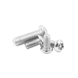 Tornillo de Cabeza Estrella con Ranura Triple de Seguridad, Tornillo Autorroscante de Ala Triangular de 2 Orificios, Tornillos de Máquina Antimanipulación con Pasador en el Centro - Product Image 1