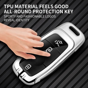 Zinc Leather Car Key Case Cover Shell Fob for Mercedes <strong>Benz</strong> W213 S213 W167 W177 W222 W247 V167 C118 C257 C239 a B C E S Class - Product Image 3