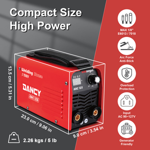 Machine à souder MMA portable ARC125, mini, 110V, 125A, soudeuse à l'arc, IGBT, équipement <span class=keywords><strong>de</strong></span> soudage à l'arc, expédition rapide en 24h - Product Image 3