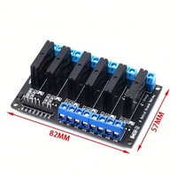 Modul Relay Solid State G3MB-202P SSR, 1/2/4/6/8 saluran 5/12/24V dengan Fuse 250V 2A