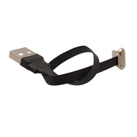 Cable USB Flexible Tipo-C Macho-Hembra de Doble Cabeza, Conductor de Cobre Puro, para Teléfono Móvil y Banco de Energía