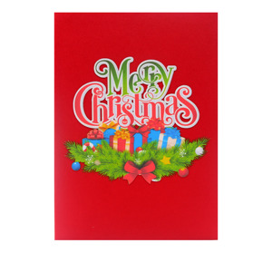 Tarjeta 3D Pop-up de Navidad, Arte en Papel Hecho a Mano, Diseño Vietnamita, Tarjeta de Regalo Plegable para Navidad, Bodas y Amor, con Sobre - Product Image 2