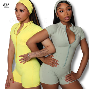 <span class=keywords><strong>Tute</strong></span> Aderenti Personalizzate, Jumpsuit Monopezzo per Yoga e Palestra, Tuta con Cerniera, <span class=keywords><strong>Abbigliamento</strong></span> Sportivo, Body - Product Image 1