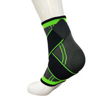 Bonne vente compression réglable élastique sport basket-ball cheville orthèse respirant gym nylon tricoté cheville protecteur