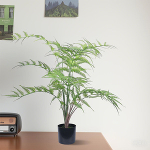 Planta Artificial de Helecho Bonsái Dream Castle, Decoración Interior de Plástico PU, Tamaño Pequeño - Product Image 3