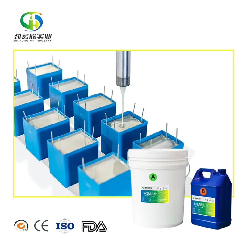 Nguồn Cung Cấp Hỗn Hợp Bầu Điện Nhựa Epoxy Trong Suốt 5 Gallon Nhựa Epoxy Đóng Gói Điện Tử Nhựa Epoxy