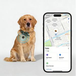 Traceur Bluetooth pour animaux de compagnie, localisateur intelligent, anti-perte, collier pour <span class=keywords><strong>chien</strong></span> et chat, dispositif de suivi compatible avec Apple Find My Pet <span class=keywords><strong>GPS</strong></span> Tag - Product Image 4