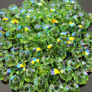 <span class=keywords><strong>Perles</strong></span> en verre transparentes AB facettées en forme de rondelle, <span class=keywords><strong>perles</strong></span> intercalaires plates de 3, 4, 6, 8 mm pour bracelets et colliers DIY, vente en gros - Product Image 6