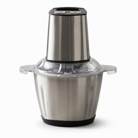 Hachoir à viande et à aliments électrique commercial en plastique avec poignée pour usage domestique en cuisine