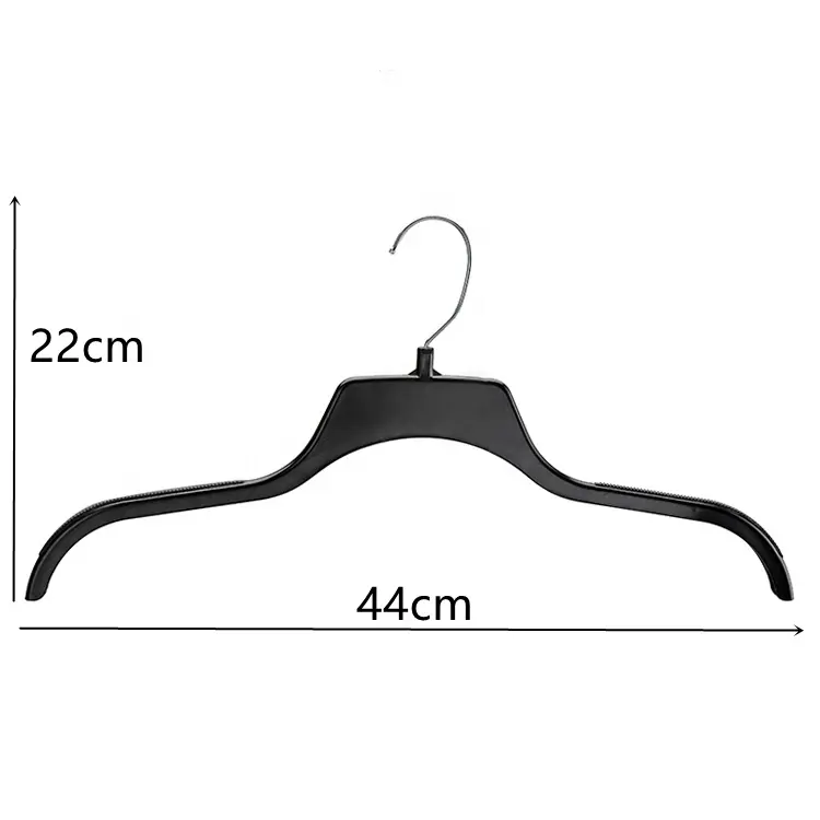 17-Zoll Modell Adult Garment Kleidung Schwarz Double Plastic Top Hanger