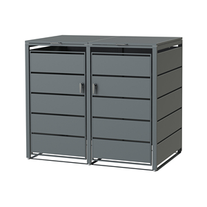 صندوق من الشركة المصنعة للمصدر لـ 2 سلة واحدة لتر لكل علبة عجلات بلون أنثراسايت - Product Image 1