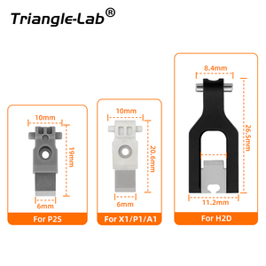 Trianglelab - Juego de 3 Cortadores de Filamento para Impresoras 3D <span class=keywords><strong>Bambulab</strong></span> <span class=keywords><strong>X1</strong></span>/P1/A1 Series P2S H2D, Cuchilla de Corte de Metal de Precisión - Product Image 6