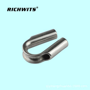 Gaine tubulaire en acier inoxydable 304 en forme de cœur pour câble métallique, protection de câble, anneau de protection de câble, presse-étoupe - Product Image 3