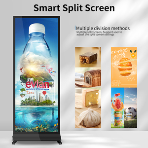 Écran publicitaire LCD Android pleine surface de 64 pouces, vente en gros, écran publicitaire intérieur sur pied - Product Image 4