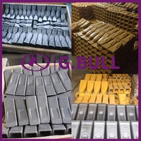 Gigi Bucket Batu Tahan Aus 201-70-24140RC untuk Penggalian, Suku Cadang Pengganti Excavator Mini PC60