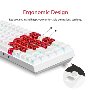 TK68 RGB Backlight ABS keycaps Full-key não-conflito Tipo-C com fio teclado mecânico de jogo para computador e <span class=keywords><strong>laptop</strong></span> para jogos - Product Image 5