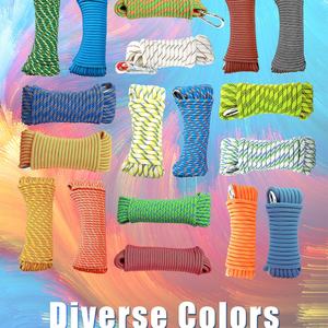 Cuerda de Seguridad para Escalada en Exteriores, Trabajo en Altura, Escape de Emergencia, Control de Incendios y Rescate, Resistente al Desgaste, Estática y Dinámica - Product Image 5