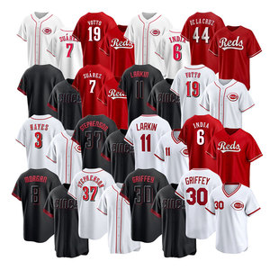 Venta al por Mayor de Camisetas de Béisbol Cosidas Nuevas y Económicas 2026, Camisetas Personalizadas del Equipo Americano de Cincinnati, Todos los Jugadores 44 De La Cruz 7 Steer - Product Image 1