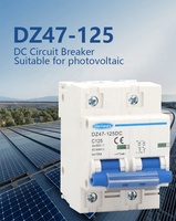 Mini disjoncteur miniature rentable de 1 à 4 pôles 1 à 100 ampères 80A 100 A 125A CC fabriqué par Cooper Solar MCB Dz47-125