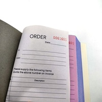 Logo personnalisé papier autocopiant livre de factures impression offset déclaration de reliure parfaite