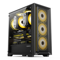 Torre de Computadora OEM ODM con Ventana de Vidrio Templado, Gabinete RGB, CPU ATX, Caja de PC para Juegos