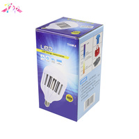 Boîtes d'emballage en carton ondulé brillant pour ampoules LED, avec logo personnalisé imprimé, revêtement UV imperméable et gaufrage, vente en gros
