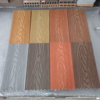 Plancher composite extérieur antidérapant et imperméable DONGJIAN WPC en bois-plastique, avec système d'assemblage et garantie de 5 ans