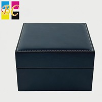Boîte à bijoux en cuir de luxe, boîte cadeau, emballage personnalisé, boîtes à montres, vente en gros