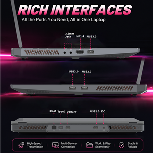 Portátil para Juegos DIXIANG de 16 Pulgadas, IPS, 144Hz, Intel Core I7 de 11.ª Generación <span class=keywords><strong>11370H</strong></span>, DDR4 de Doble Canal, RTX 4060, 16GB, 1TB SSD - Product Image 3