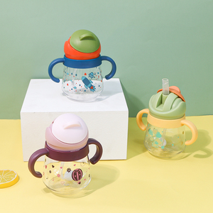 de biberones de plástico con aislamiento para niños, botellas de agua para beber, sin BPA, para la escuela, venta al por mayor - Product Image 2