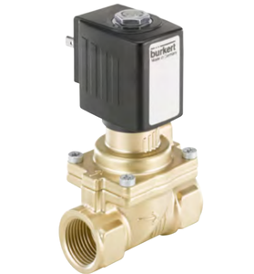 24DVC Résistant aux hautes températures 2/2 voies pour solénoïde en laiton 6014 Servo-assisté 2/2 voies à base de diaphragme CE 6014 125337 Burker - Product Image 3