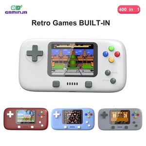 GAMINJA Mini console di gioco portatile retrò a 8 bit con schermo da 2,4 pollici, 400 videogiochi integrati, lettore di videogiochi portatile - Product Image 1