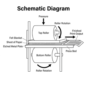 <span class=keywords><strong>Presse</strong></span> d'impression hydraulique grand format pour <span class=keywords><strong>gravure</strong></span> sur bois et plaque de cuivre, machine d'impression artistique et de <span class=keywords><strong>gravure</strong></span> - Product Image 2