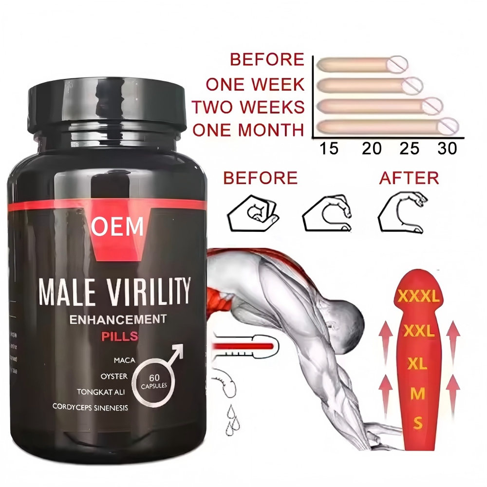 Custom LOGO Men's Vitality Enhancement Pills Provides Strong Erection Support Boosts Confidence Stamina Improves Intimate