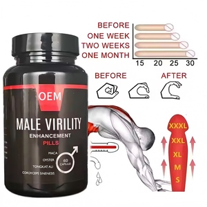 Pilules d'amélioration de la vitalité masculine avec logo personnalisé, offrant un soutien puissant à l'érection, stimulant la confiance, l'endurance et améliorant la vie intime. - Product Image 1