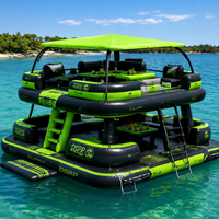 Divano Gonfiabile Doppio Strato in PVC Dspr WF per Piscina, Galleggiante Multiuso per Più Persone, Stile Isola, per Divertimento all'Aperto - Vendita all'Ingrosso
