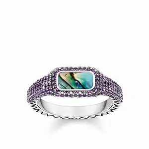 Mirco Pave Settings Corundum Wedding Ring Silver 925 Rings For Women