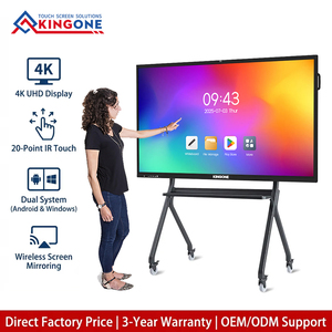 Hiseeview - Pizarra Digital Interactiva para Aula, Pantalla LCD Táctil de 65, 75, 86, 98 y 110 Pulgadas, Pizarra Inteligente para Enseñanza - Product Image 1