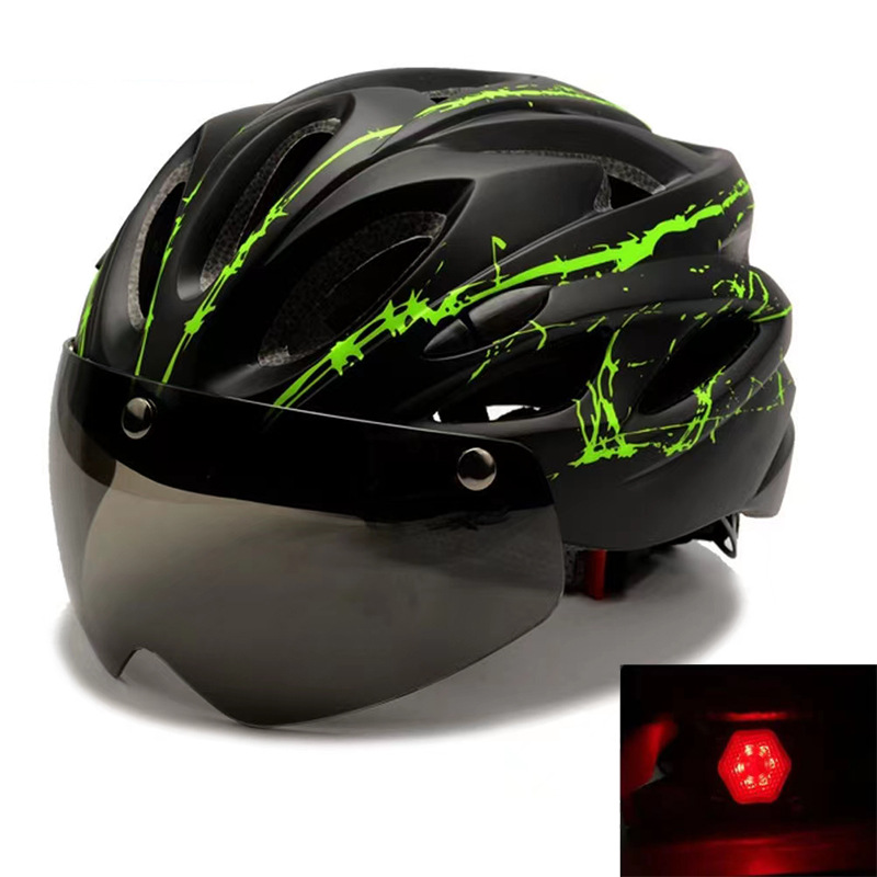 Glossy Black and Green with Tail Light