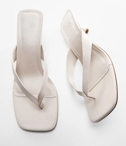 Sandali <span class=keywords><strong>Estivi</strong></span> alla Moda con Tacco Quadrato e Punta Aperta, Logo Personalizzato, Scarpe Nere in PU con Tacco Basso per Donna, Vendita all'Ingrosso - Product Image 4