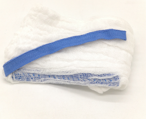 רפואי כותנה גזה חיק ספוג בטן כרית שונה גדלים עם חוט ולולאה - Product Image 2