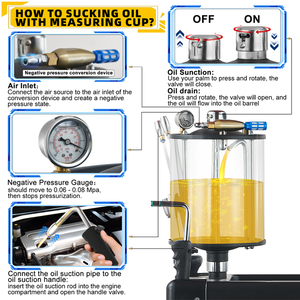 En venta Equipo de garaje 61PCS Extractor de escurridor de aceite neumático portátil con cajones - Product Image 3