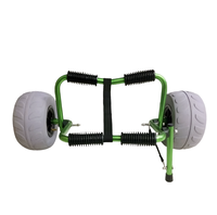 Roues pneumatiques de ballon de roue de plage de polyuréthane d'OEM 9 "pour chariot de kayak de chariot de plage